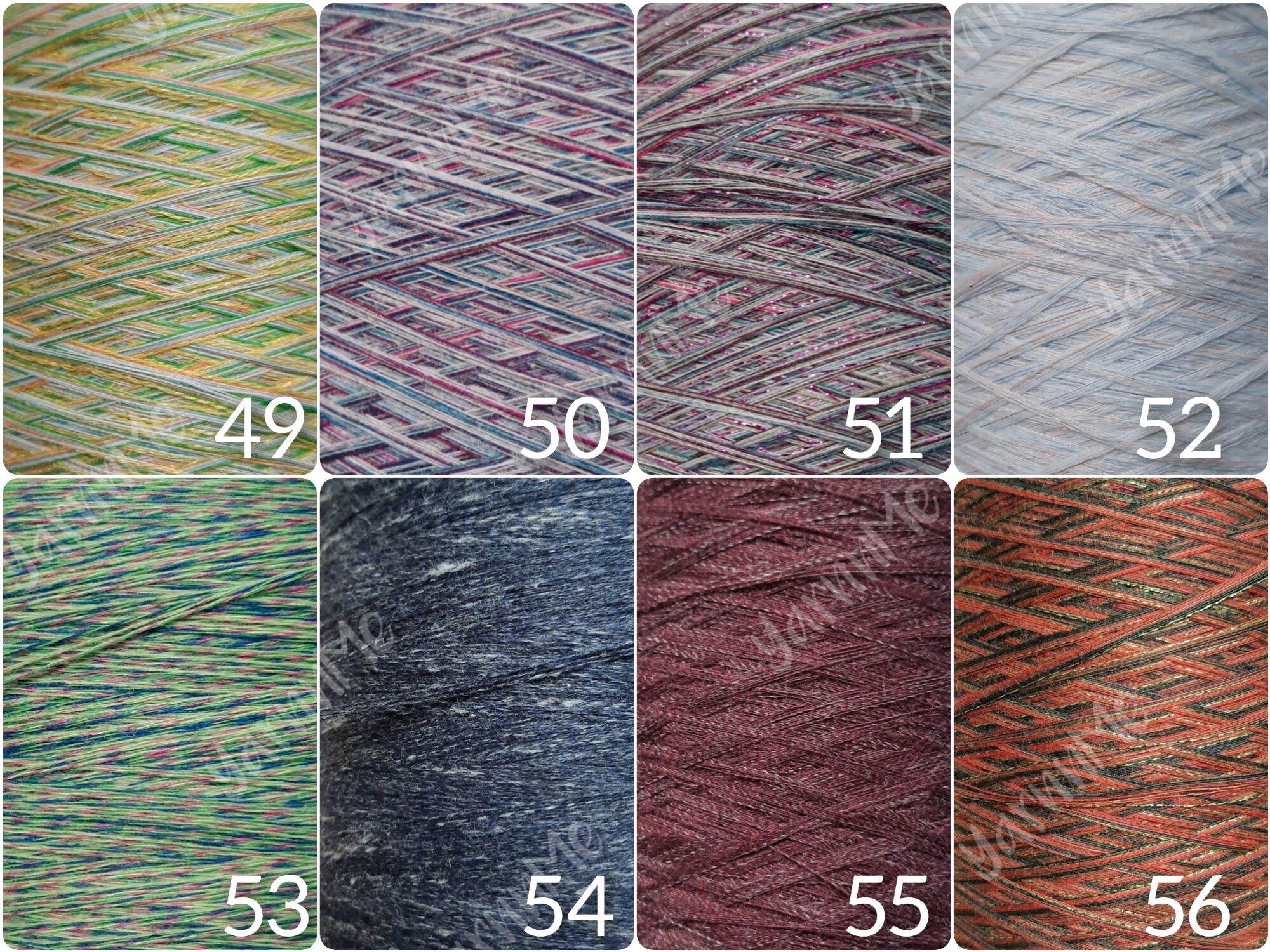 [HCM](49-66) Sợi cotton Hàn màu loang chạp 0.8mm