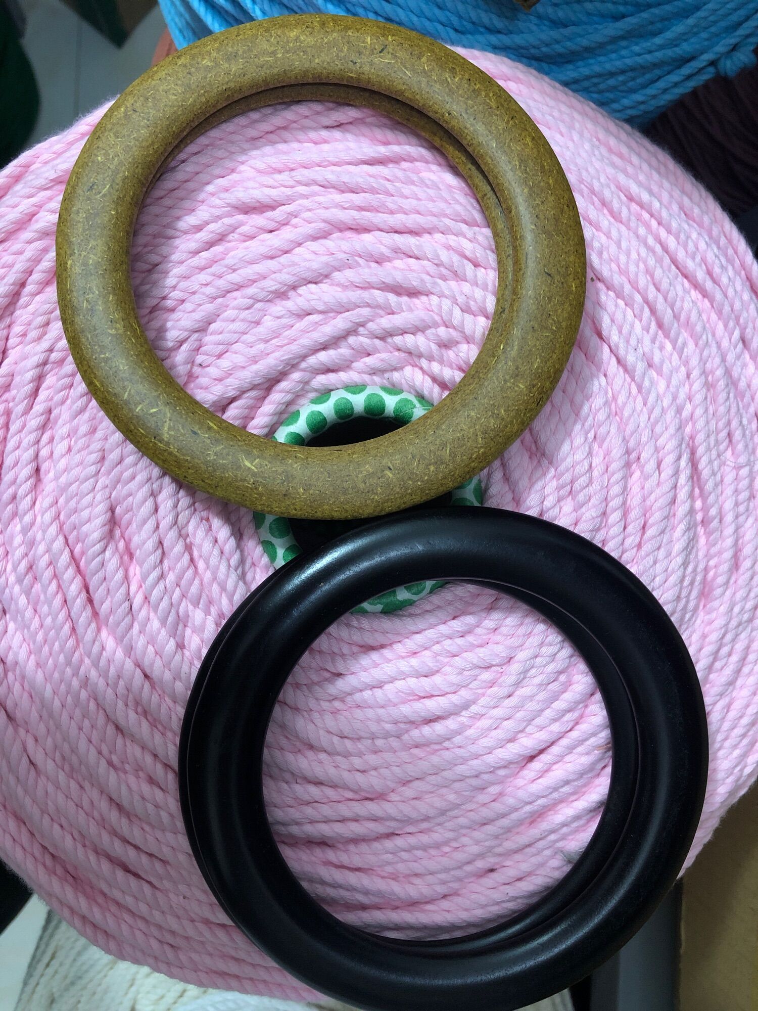 Cặp quai túi xách làm macrame, túi xách handmade phụ kiện macrame