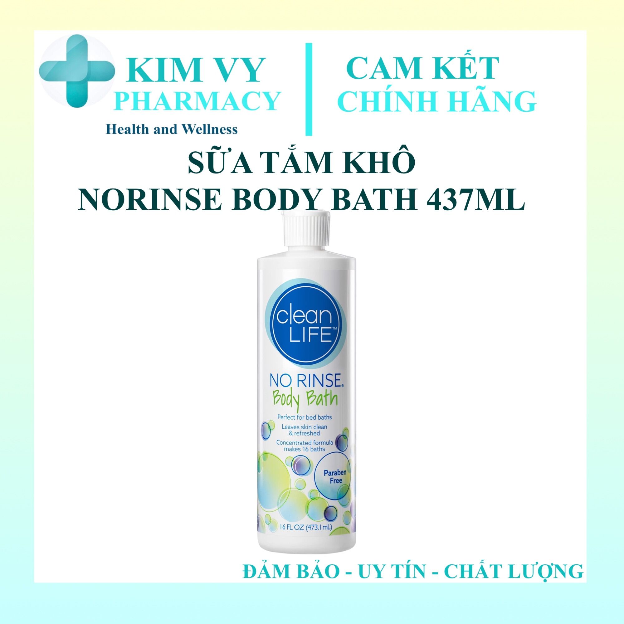Sữa tắm khô norinse body bath 437ml