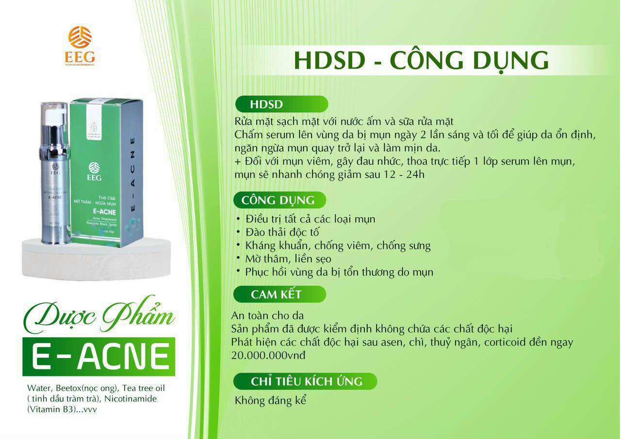 Kem mụn cao cấp E-ACNE (kem mụn organic)