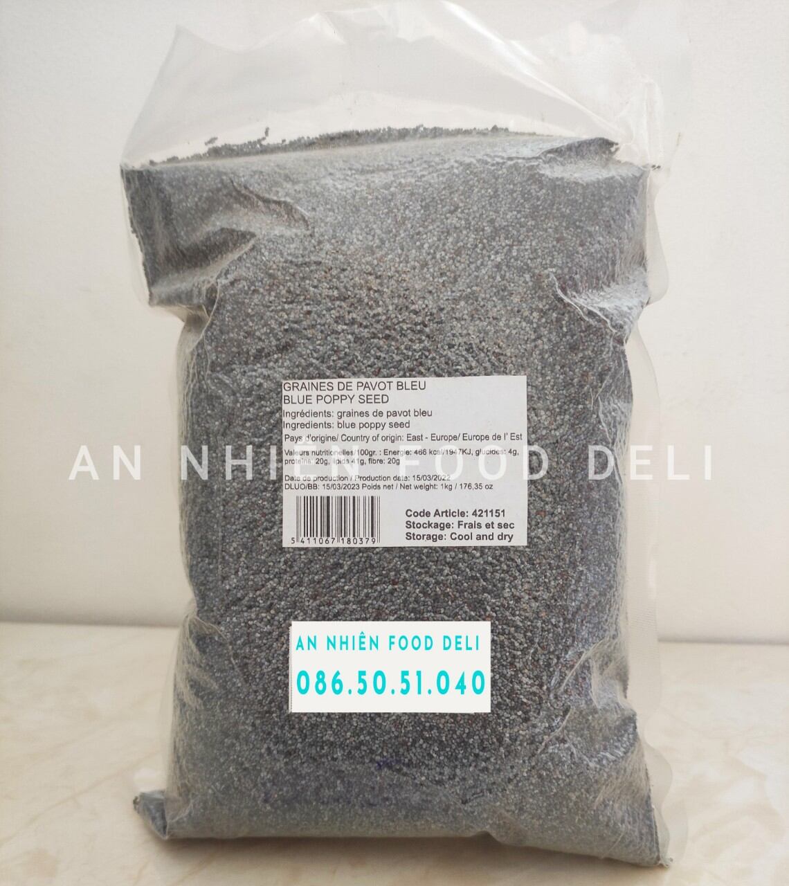 Poppy seed hữu cơ organic hạt hoa đồng nội 1kg