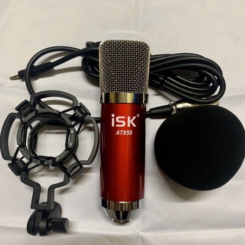 Micro thu âm livestream mới nhất isk at850-bắt âm tốt bảo hành 1 năm