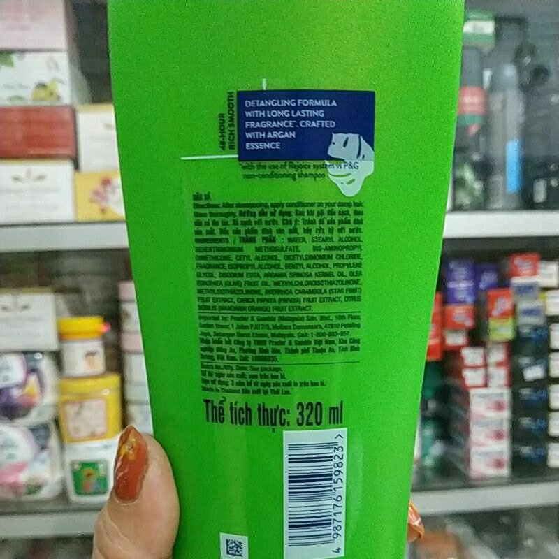 DẦU XẢ REJOICE 320ML SIÊU MƯỢT THƠM TÓC SUỐT 48H