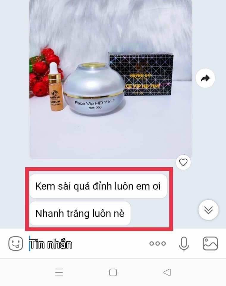 [HCM] Kem face vip dưỡng trắng Huỳnh Đỗ