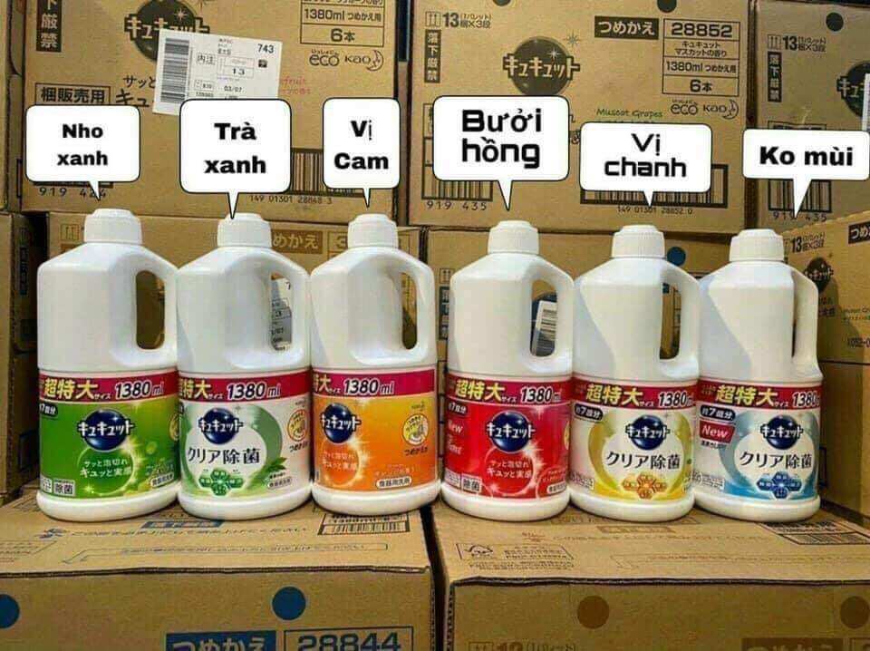 Nước rửa bát Kao Nhật 1380ml đậm đặc