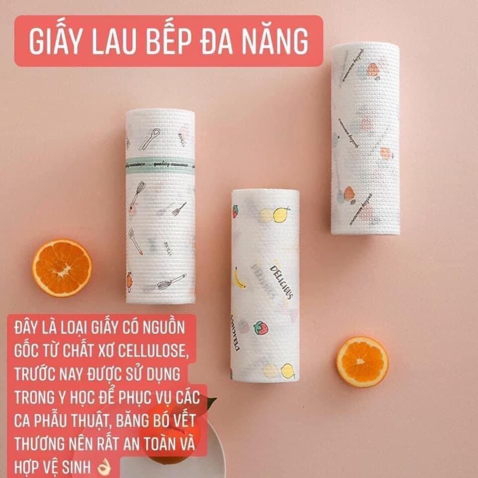CUỘN GIẤY LAU ĐA NĂNG SIÊU DAI DÙNG ĐƯỢC NHIỀU LẦN
