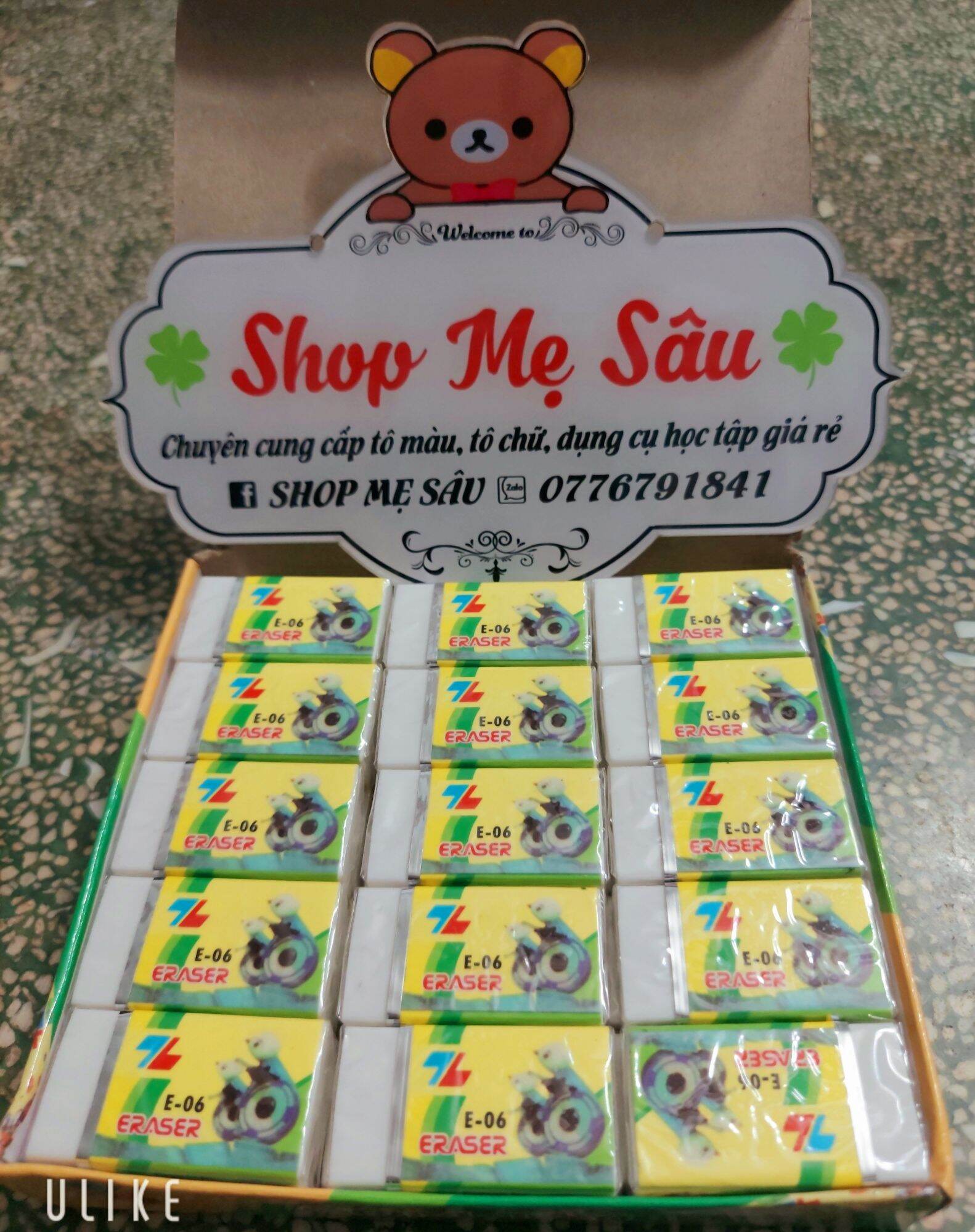Set 5 Cục Gôm Bút Chì, Tẩy Bút Chì Thiên Long E06
