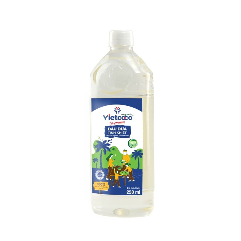 Dầu Dừa Nguyên Chất Vietcoco 250ml