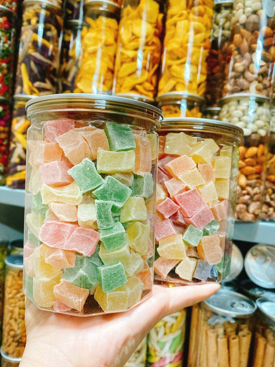 xả lỗ - 100gr kẹo dẻo vuông