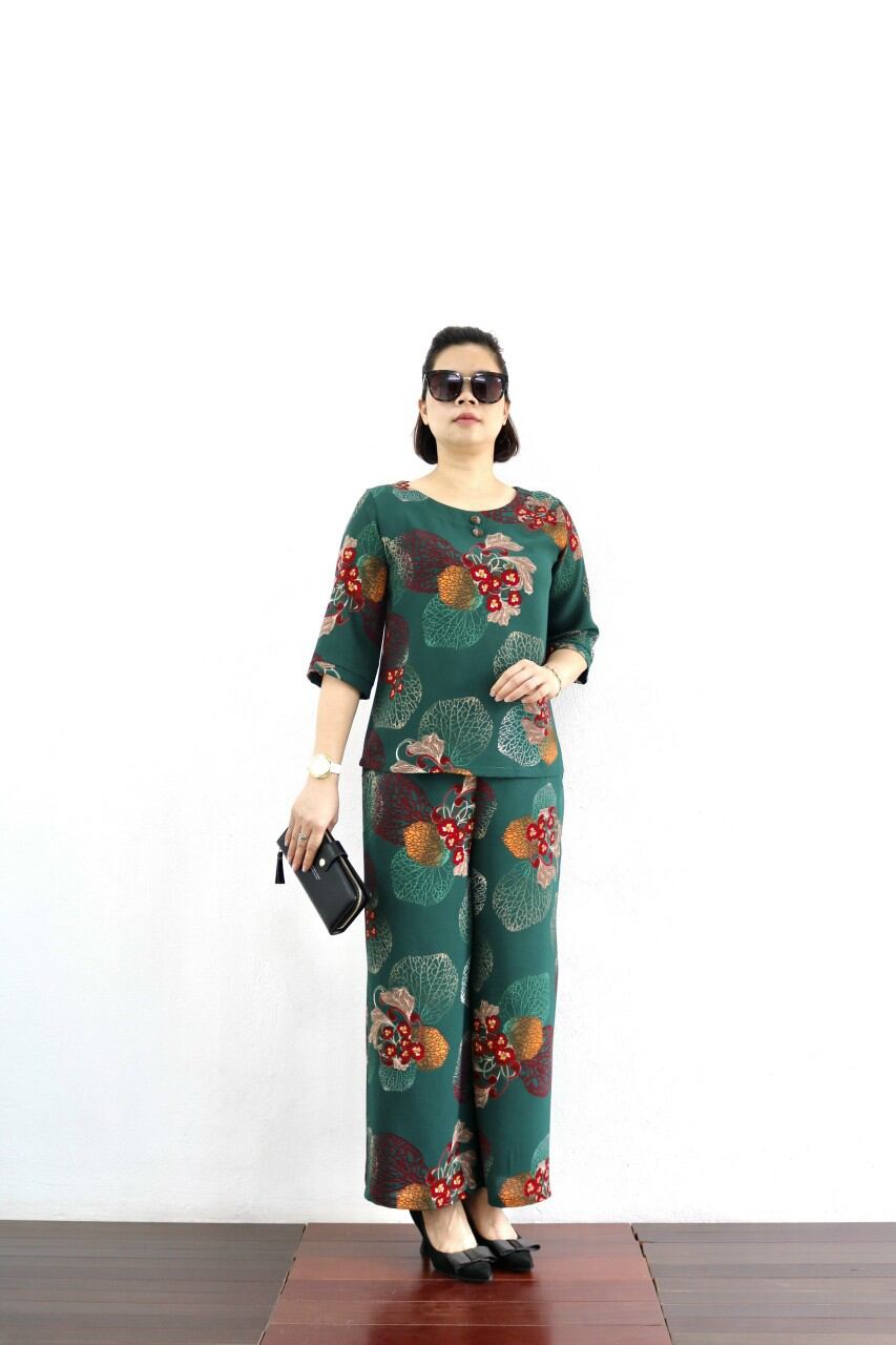 bộ đồ dành cho phụ nữ trung niên - bộ Lụa hàn châu