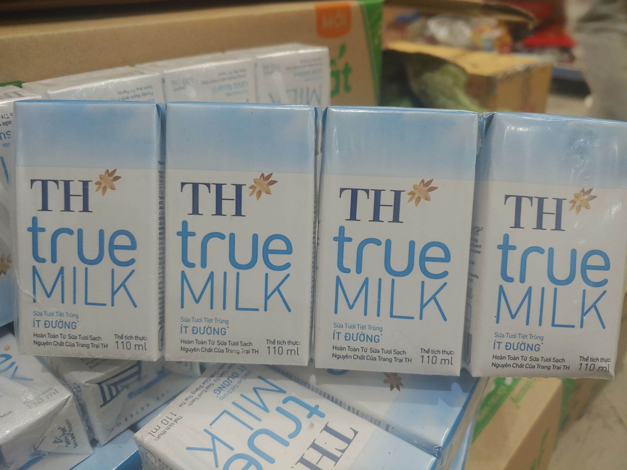 Sữa TH true milk vỉ 4 hộp 110ml