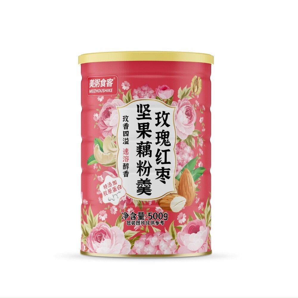 Bột củ sen hòa tan hoa hồng hạt dinh dưỡng meizhoushike 500gr