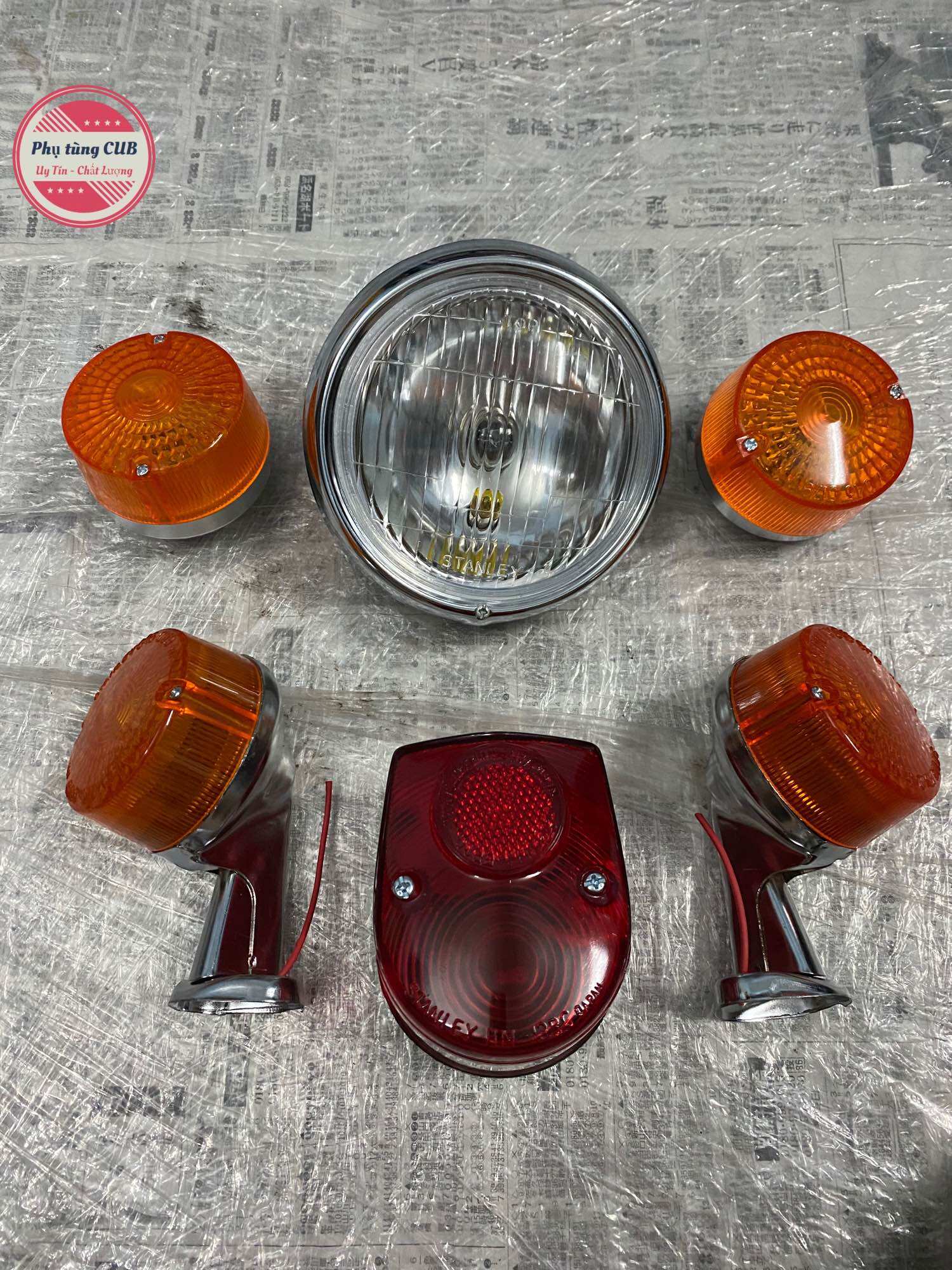 Bộ đèn xe cub 81/50 loại tốt