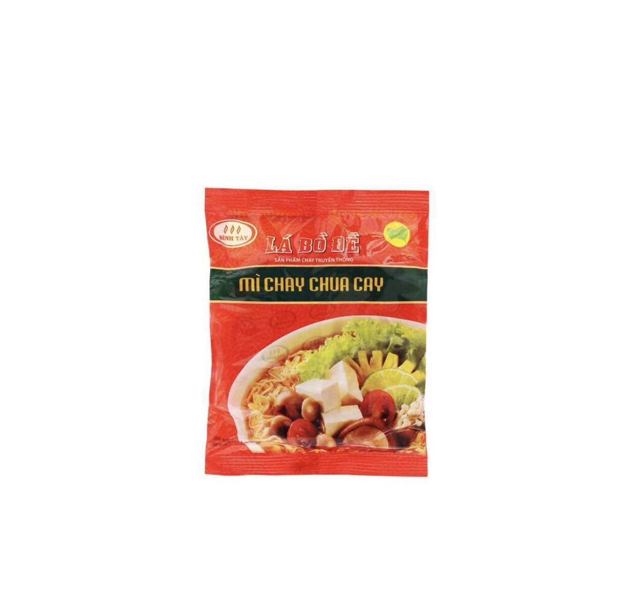 Mì Chay Lá Bồ Đề Chua Cay Túi 65g