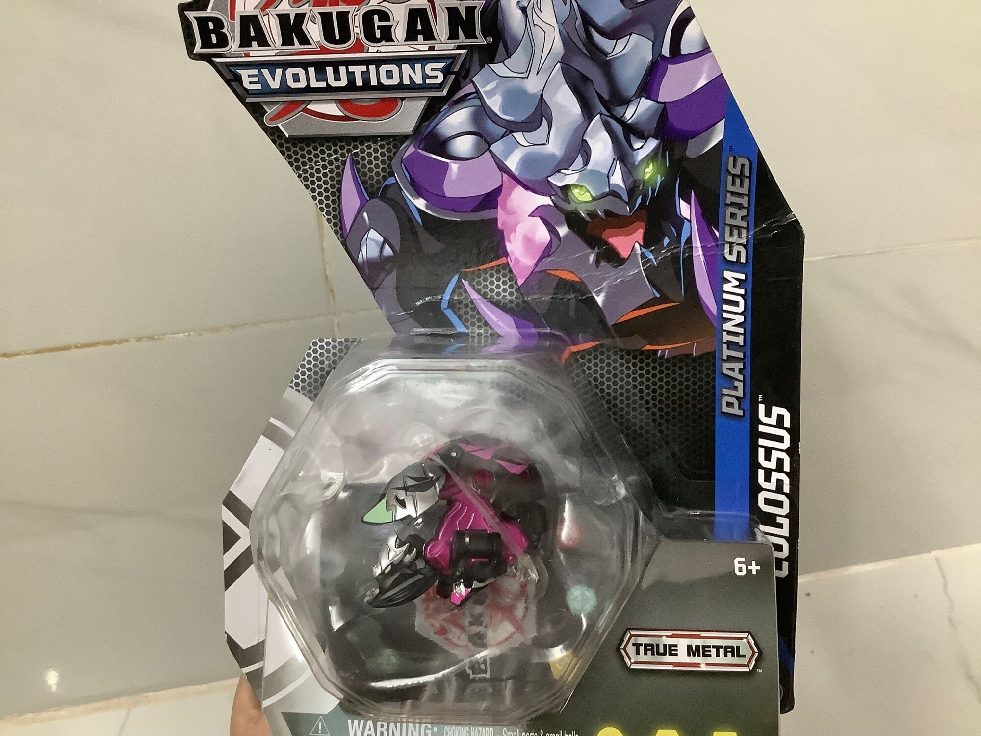Bakugan Evolution - Colossus Darkus - True Metal - Fullbox Rare