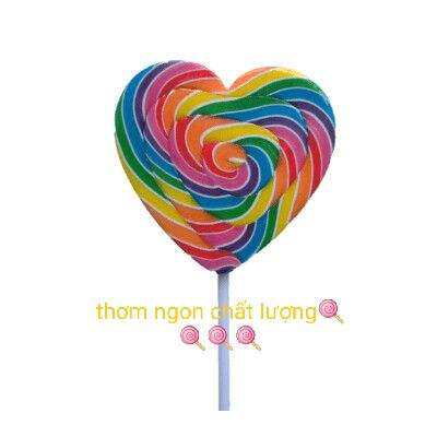 KẸO MÚT CẦU VÒNG COMBO 25 CÂY ( gồm 2 loại hình tim và hình tròn)