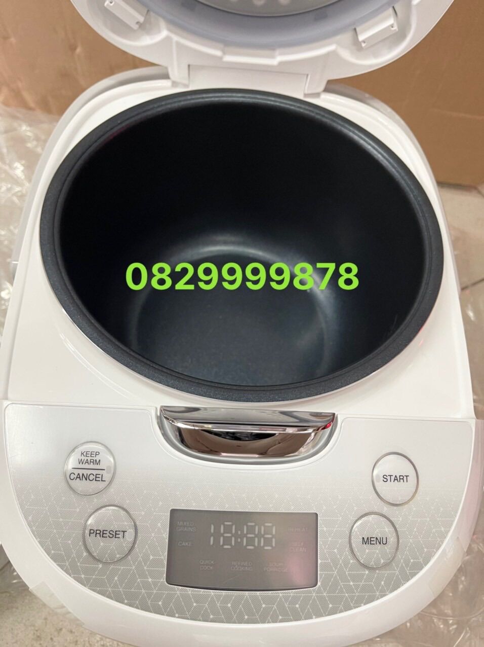 Nồi Cơm Điện Tử Sharp 1.8 lít ( KS-COM180EV-GY )