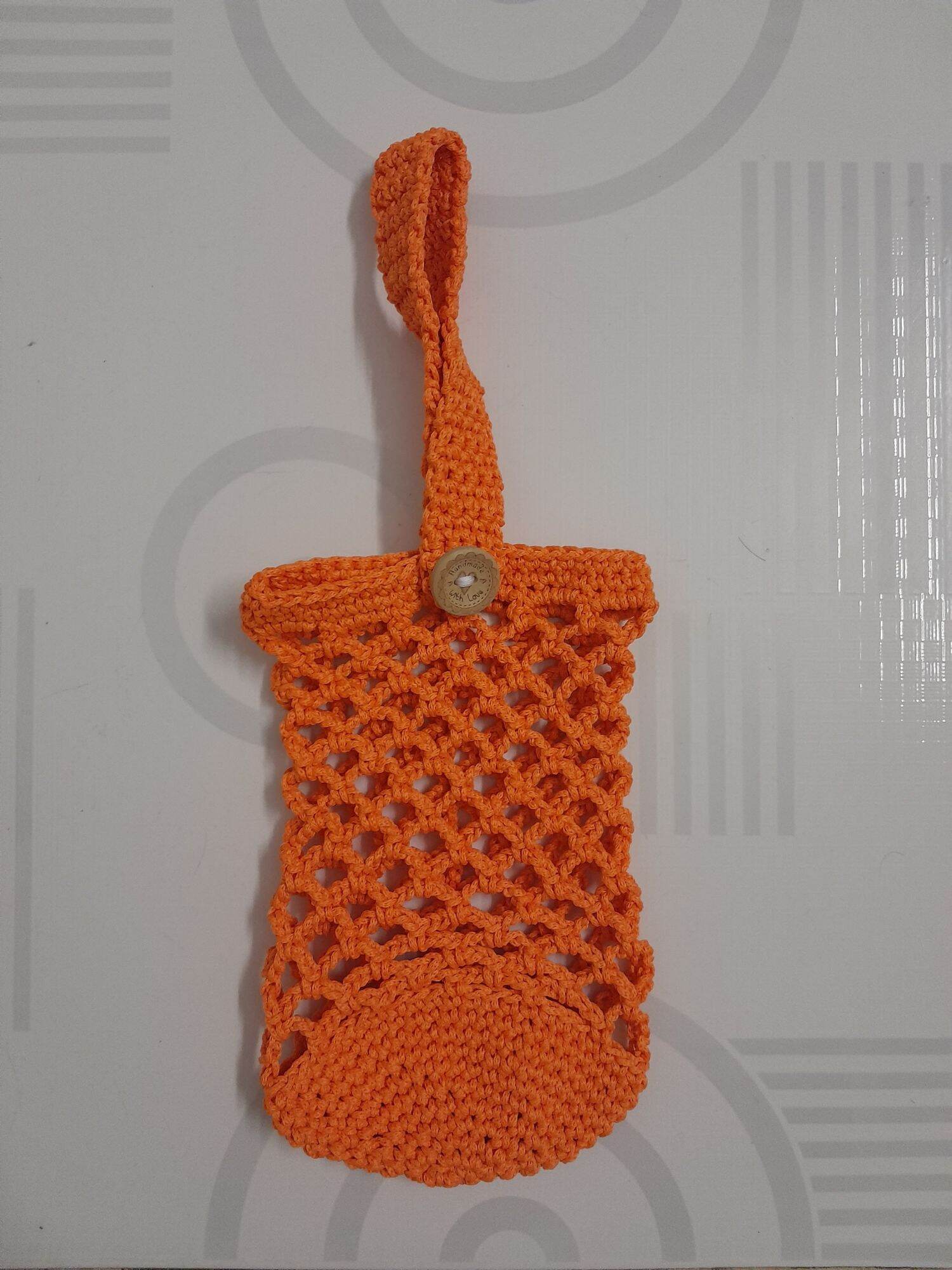 Túi đựng bình giữ nhiệt bằng len handmade