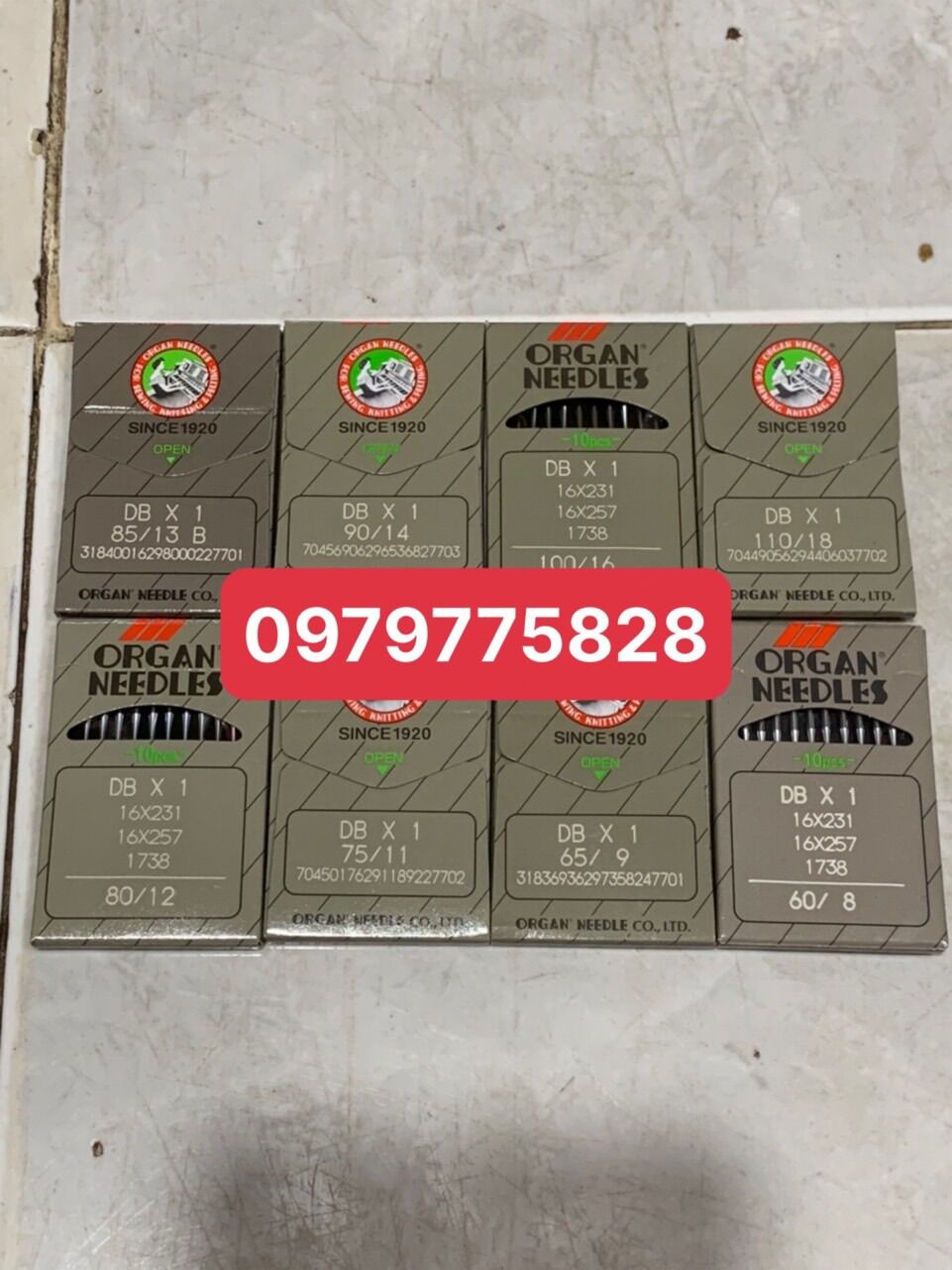 Kim db dùng cho máy may công nghiệp máy 1 kim ,1 gói 10 cây 25000