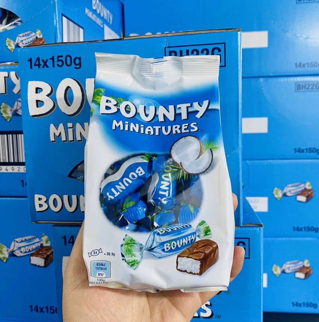 [NEW DATE 04/2026]Socola Dừa Bounty Miniatures Mỹ Gói 227 Gram