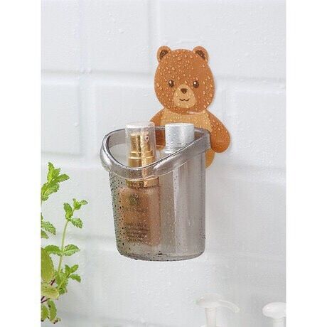 Cốc dán tường để bàn chải đánh răng hình gấu