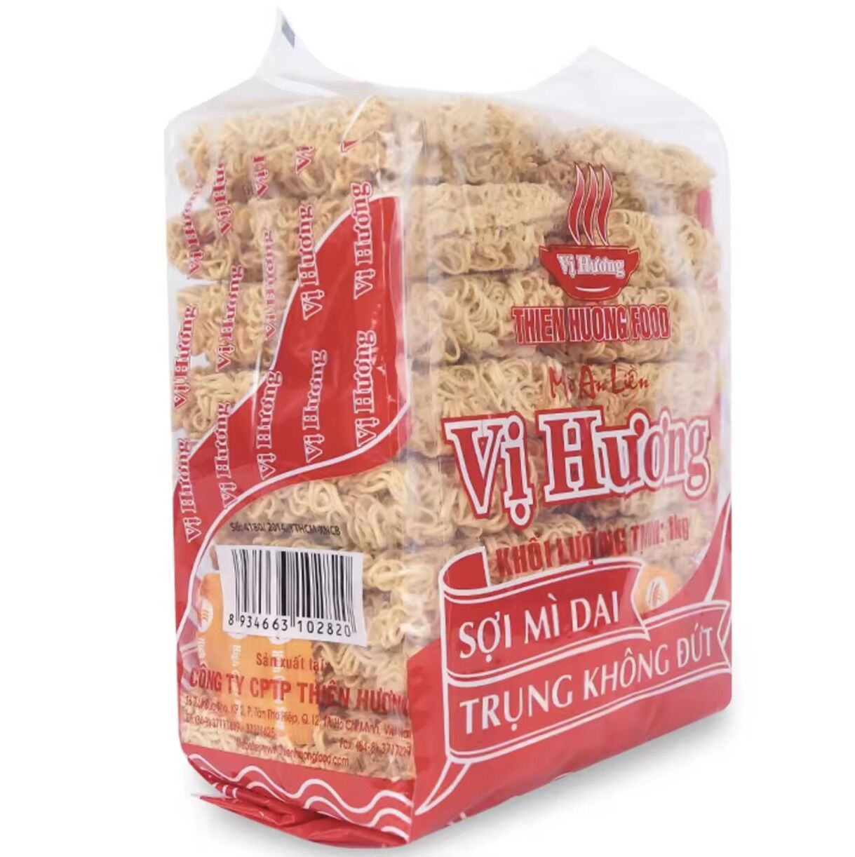 Túi mì ký Vị Hương 1kg ( 16 vắt + 10 gói bột nêm )