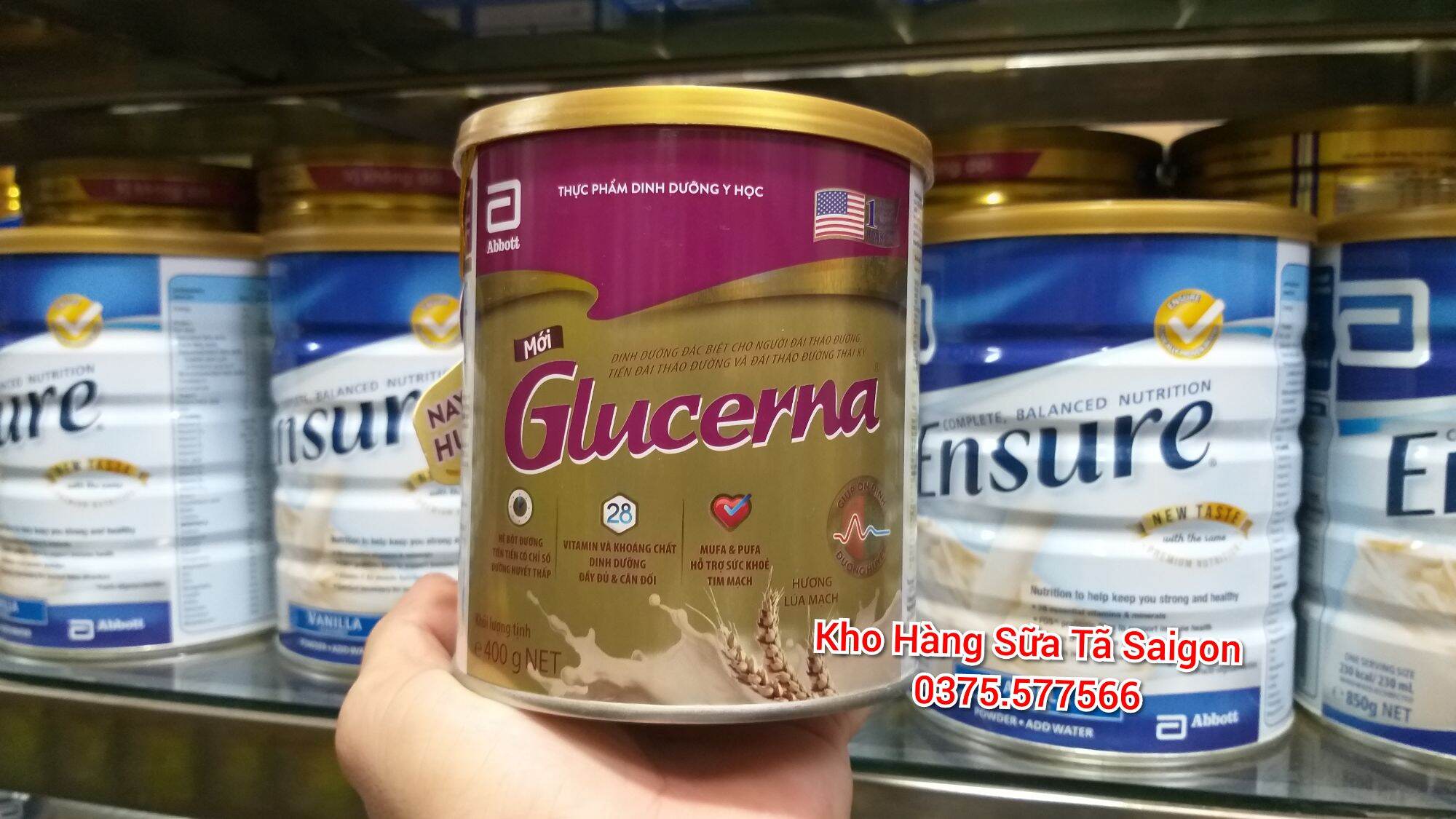 Sữa Glucerna lon 400g của Abbott