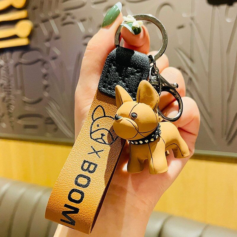 Sỉ - combo 6 móc khoá Chó Bull - mix màu