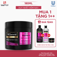 Kem Ủ Tóc TRESemmé Bond Repair Peptidebond+ 180ml Cho Tóc Hư Tổn Do Tạo Kiểu Giúp Ngăn Gãy Rụng