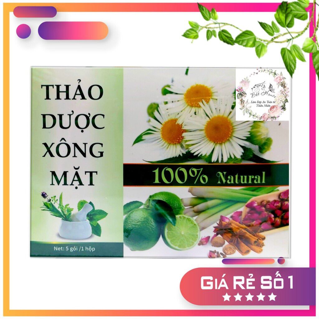 [HCM]Xông Mặt Thảo Dược Hand Made Nhà Bột  Giảm Mụn  Giảm Nhờn  Se Lỗ Chân Lông Hiệu Quả