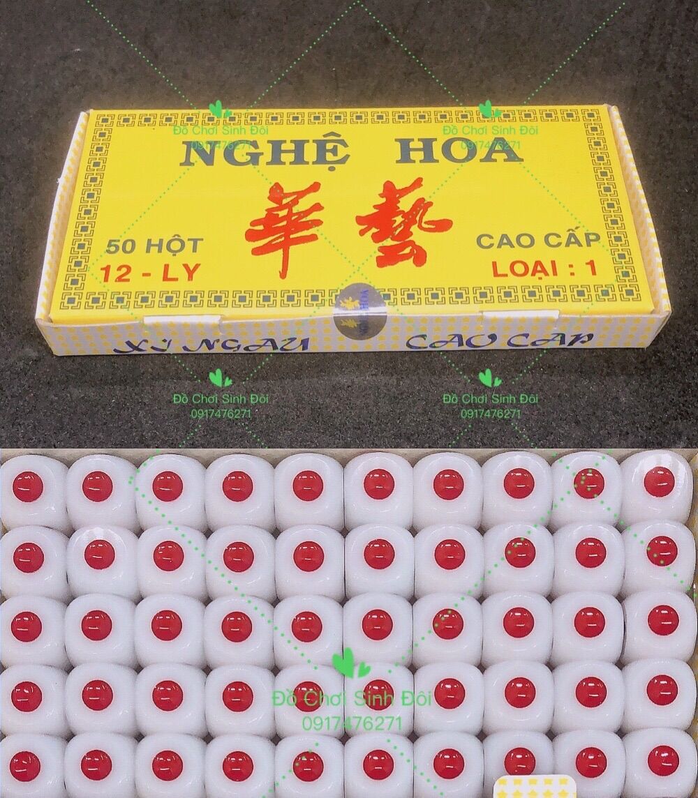 Xí ngầu 12 ly - hộp 50 viên