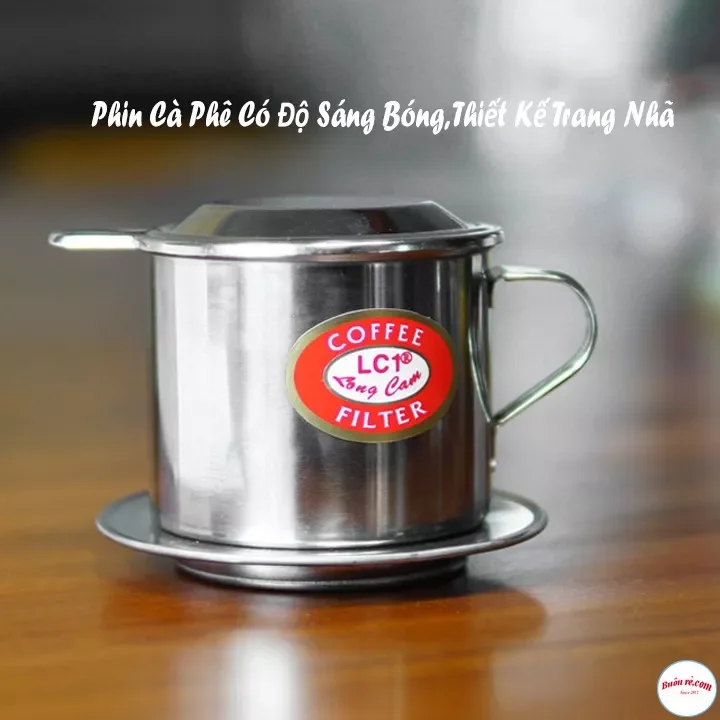 Phin cafe lưới vặn inox Long Cam cao cấp