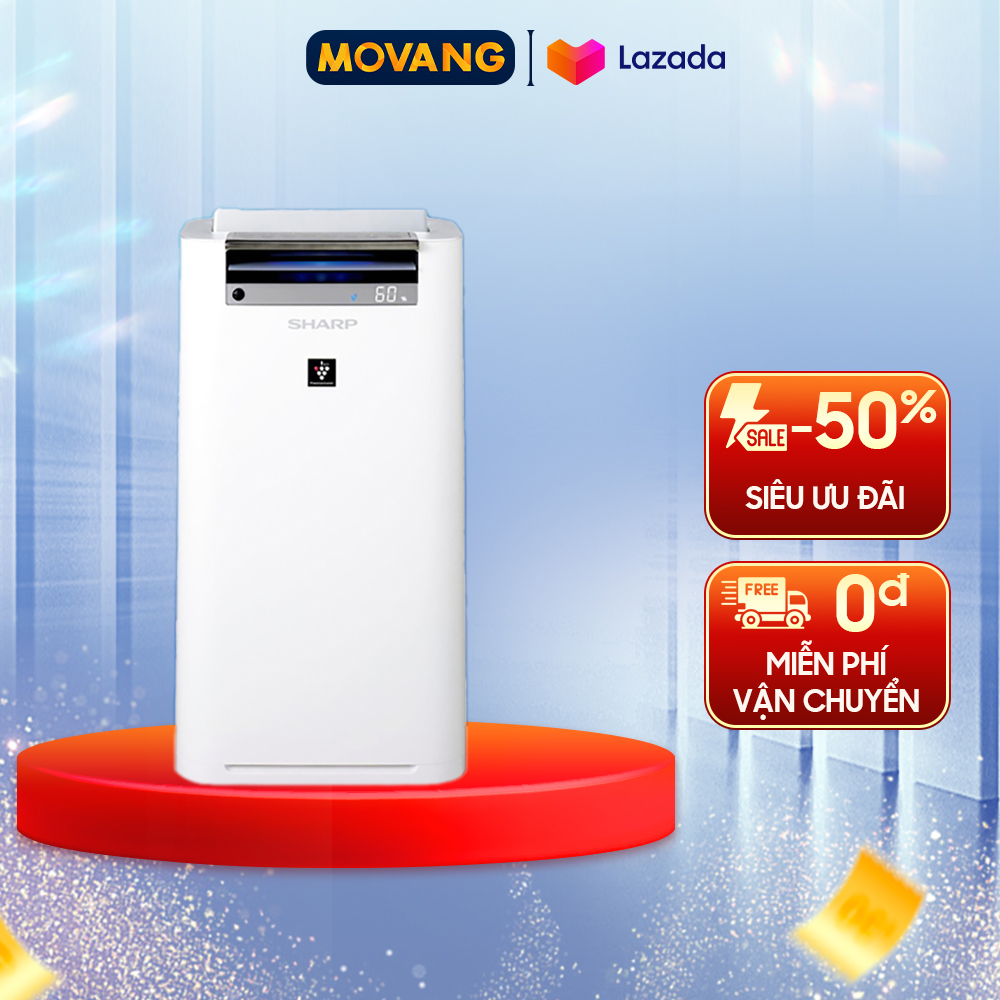- máy lọc không khí và tạo ẩm sharp kc-g50ev-w - công suất tiêu thụ :33 14 6.5 - loại bộ lọc:hepalọc mùilọc tạo ẩm