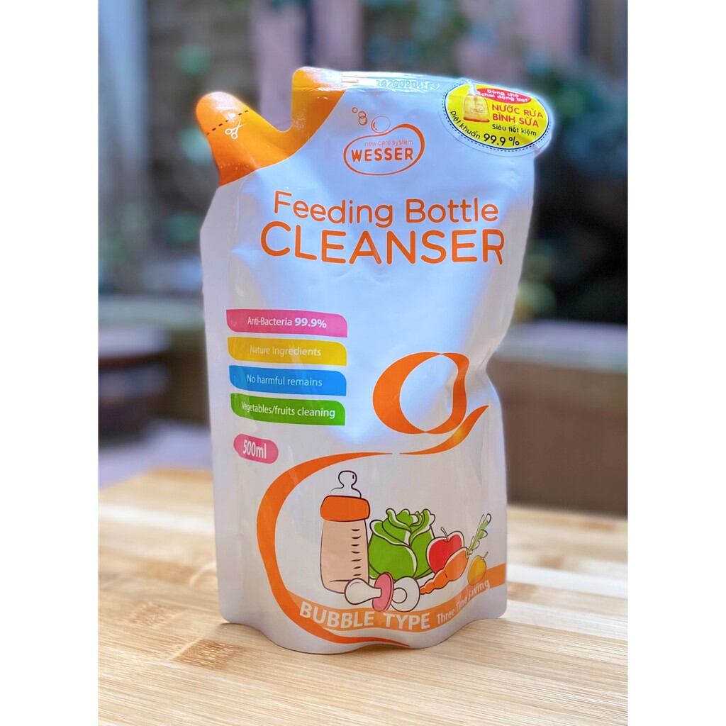 Nước rửa bình sữa Wesser 500ml