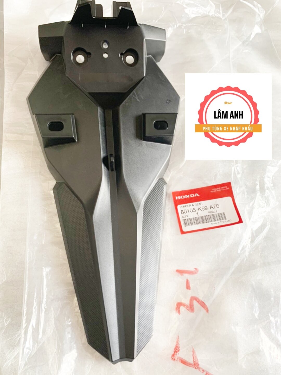 Dè sau gắn biển số vario click 2018-2021 của honda