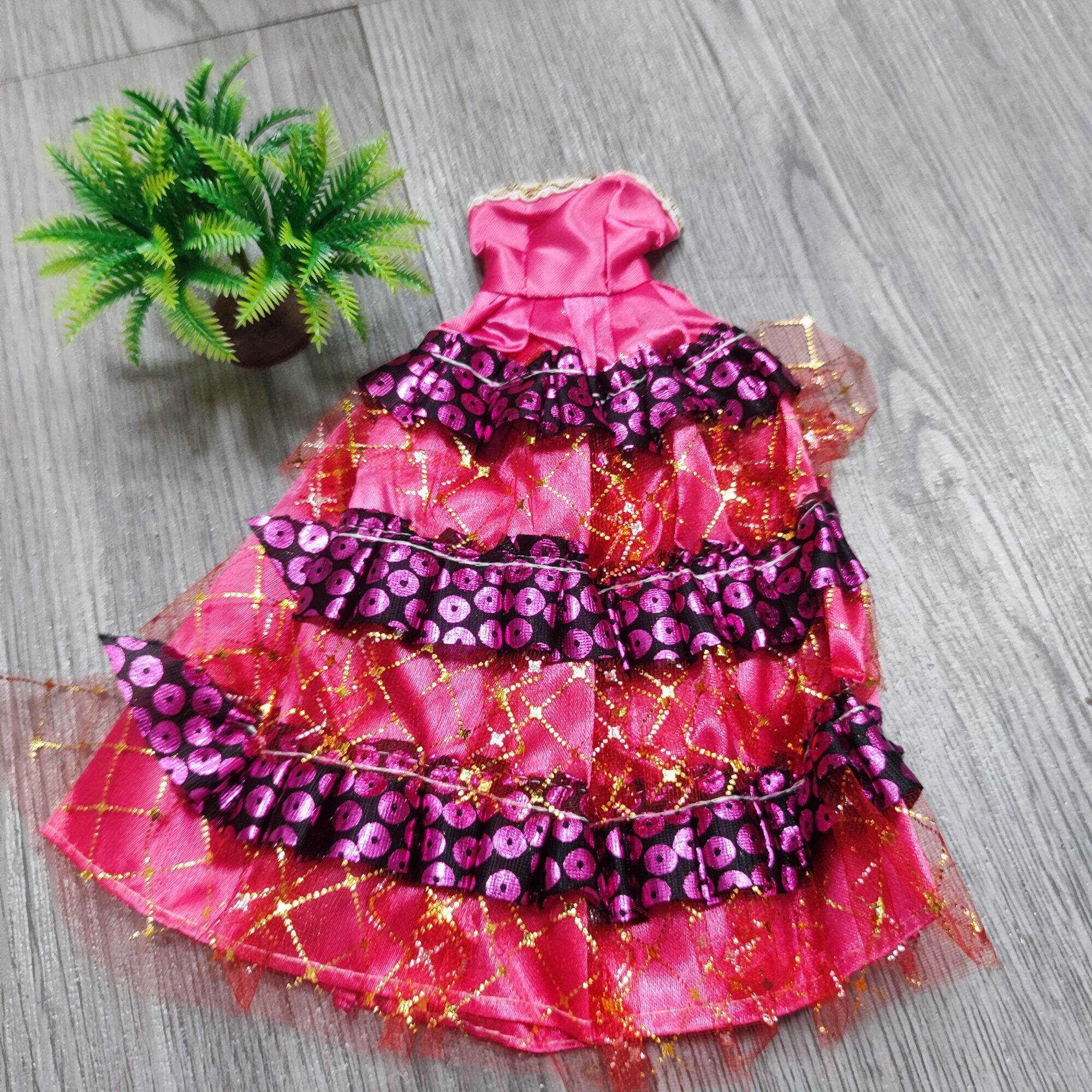 Các mẫu váy dạ hội cúp ngực cho búp bê 30cm