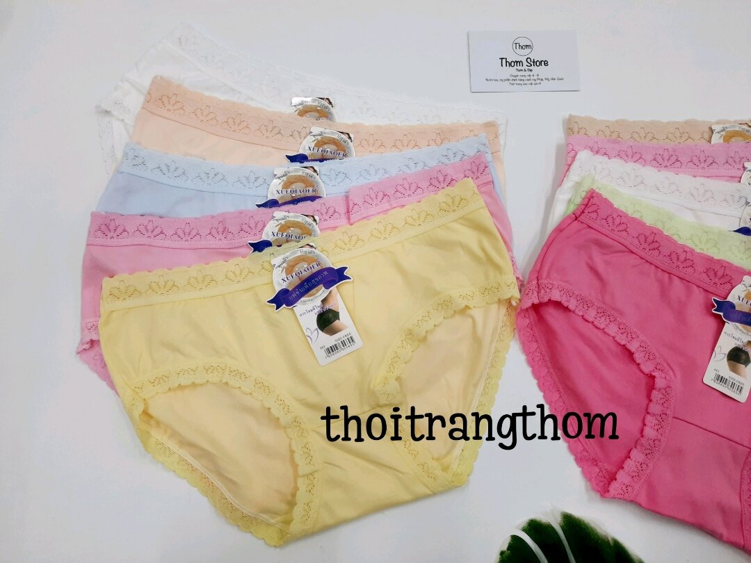 💥Shop mới💥Combo 10 quần lót nữ cotton Thái