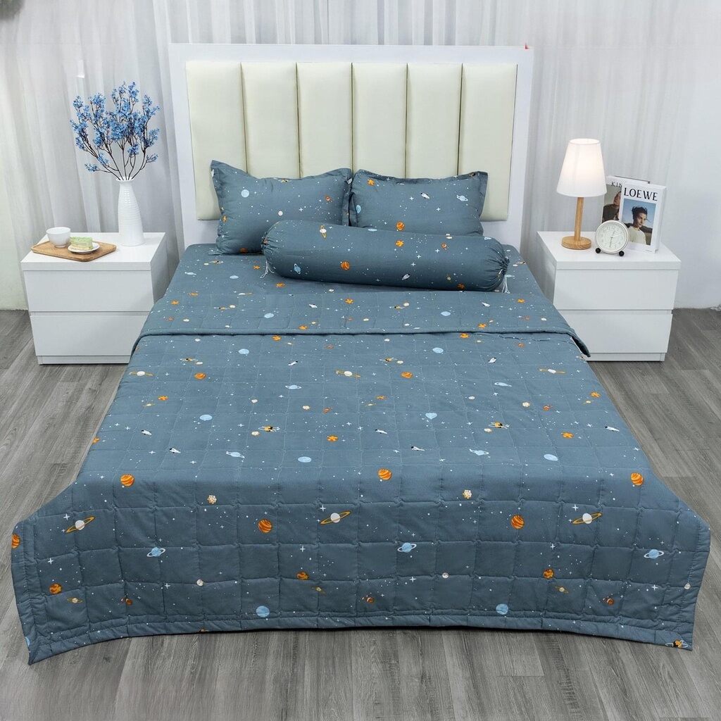 Bộ Ga gối Cotton Poly Bốn mùa đủ size