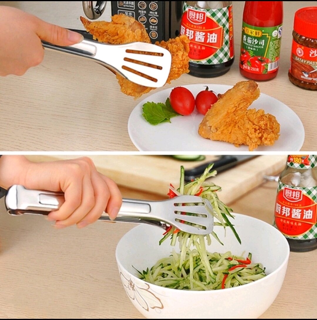 Kẹp Inox Gắp Thức Ăn , Gắp Đồ Nóng , Gắp Đá
