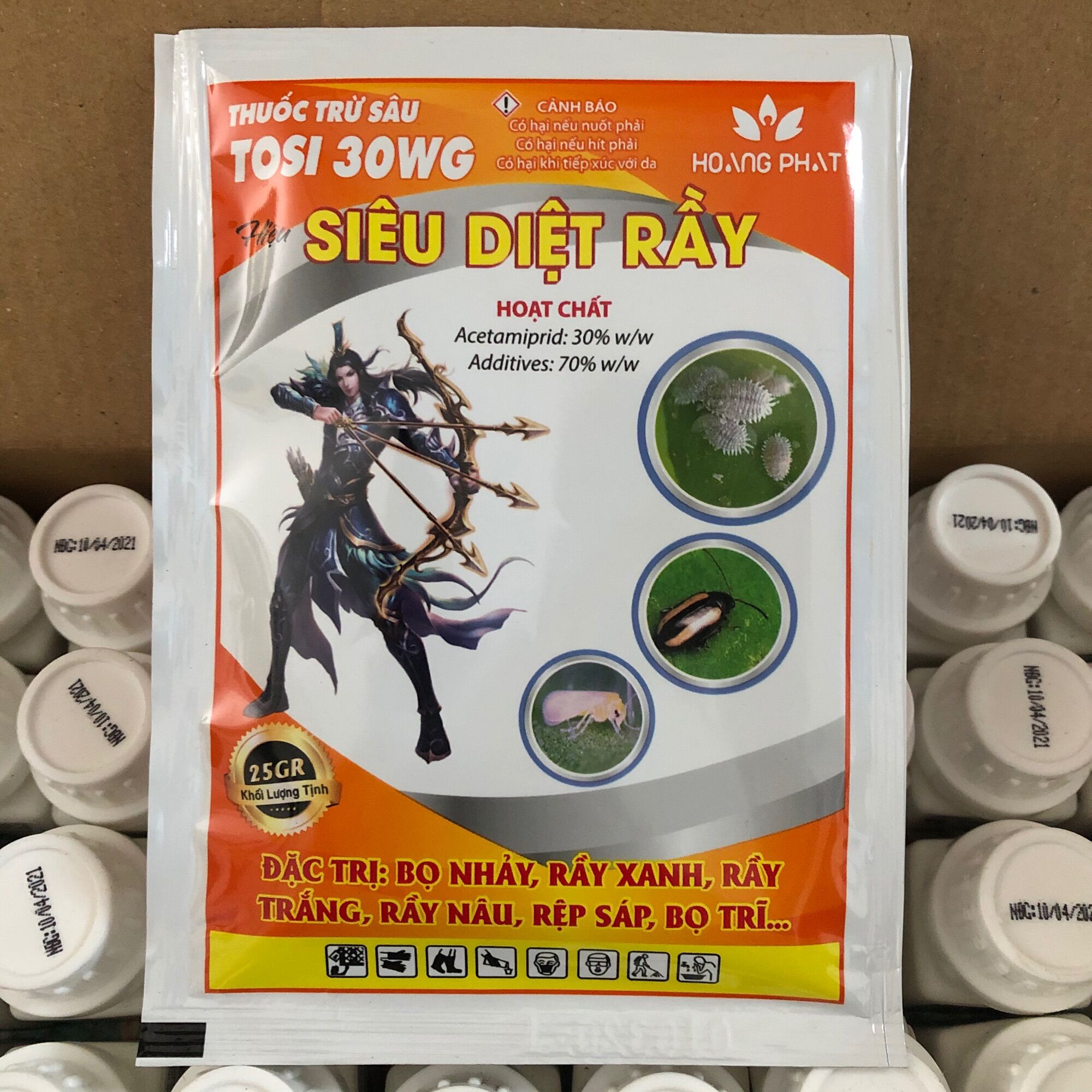 Đặc hiệu diệt Rầy xanh, rầy trắng, rầy nâu, rệp sáp, bọ trĩ, bọ nhảy ( SIÊU DIỆT RẦY  25GR )