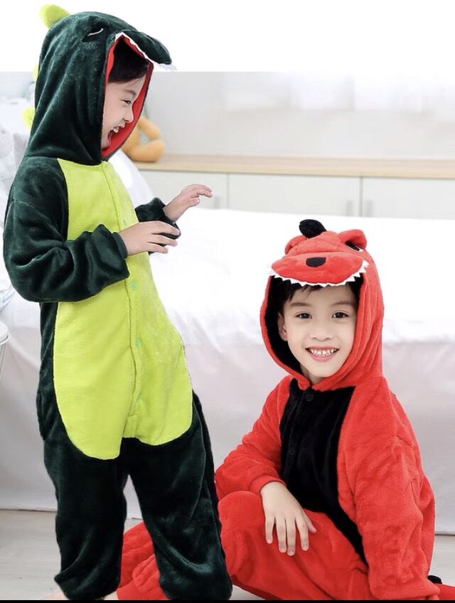 1 bộ đồ thú khủng long nhiều mầu đủ size