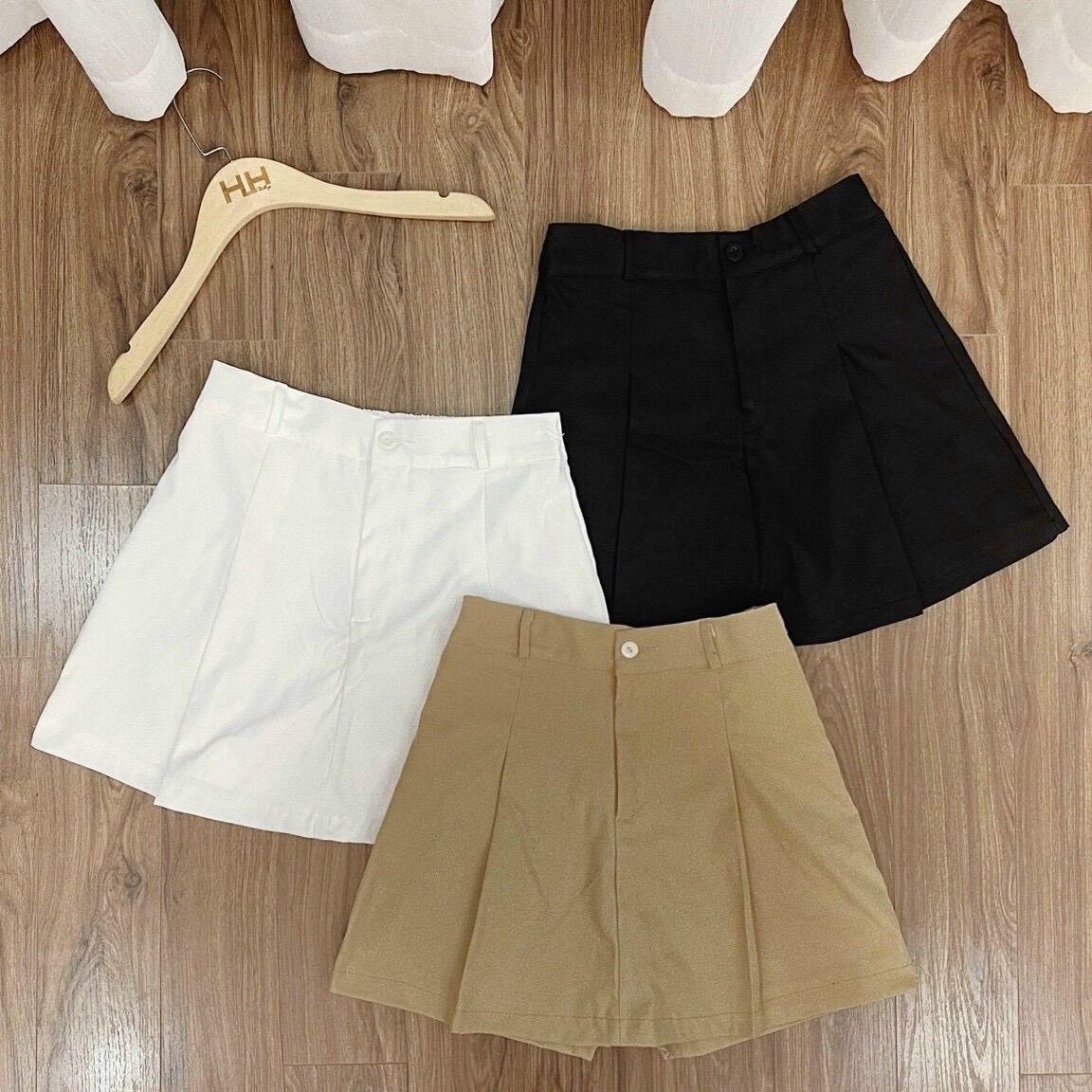 Chân váy Quần váy kaki lưng thun