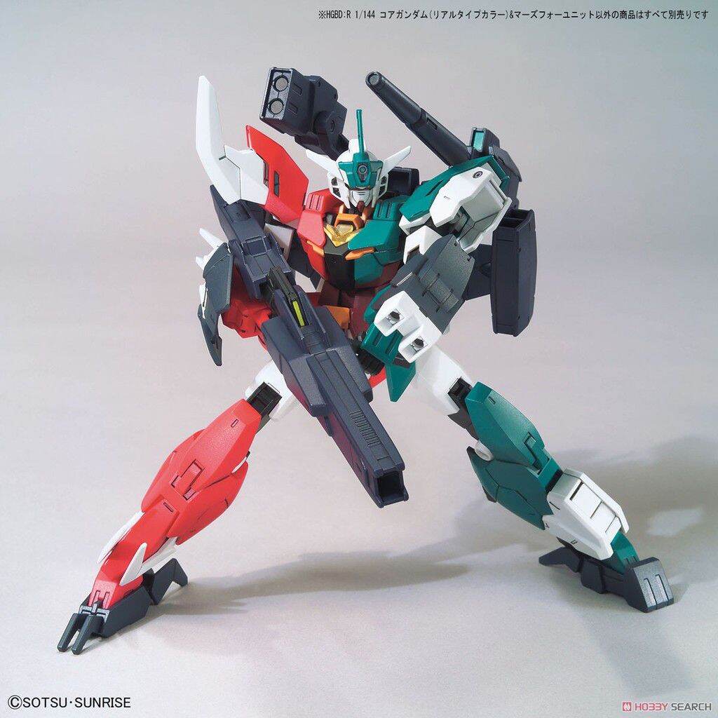 Mô hình lắp ráp Gundam HGBD:R 008 HG Core Gundam (Real Type Color) & Marsfour Unit