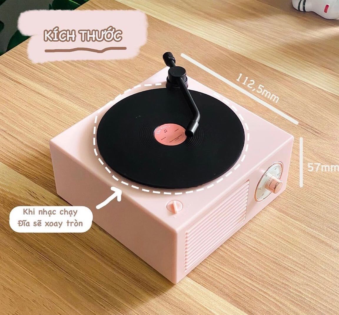 Loa Bluetooth Phong Cách Retro X10 ❌❌ Giả Lập Đĩa Than