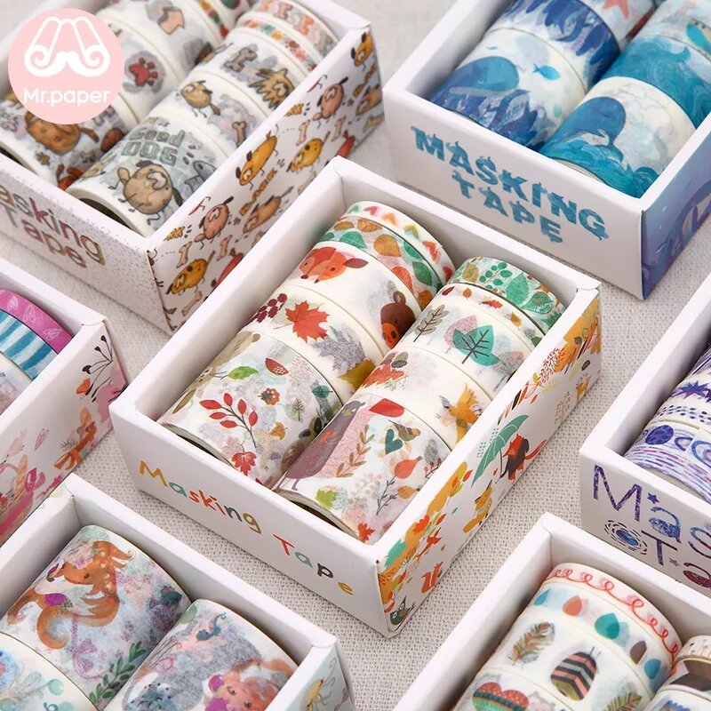 Cuộn Băng Keo Dán Hình Washi (cuộn)