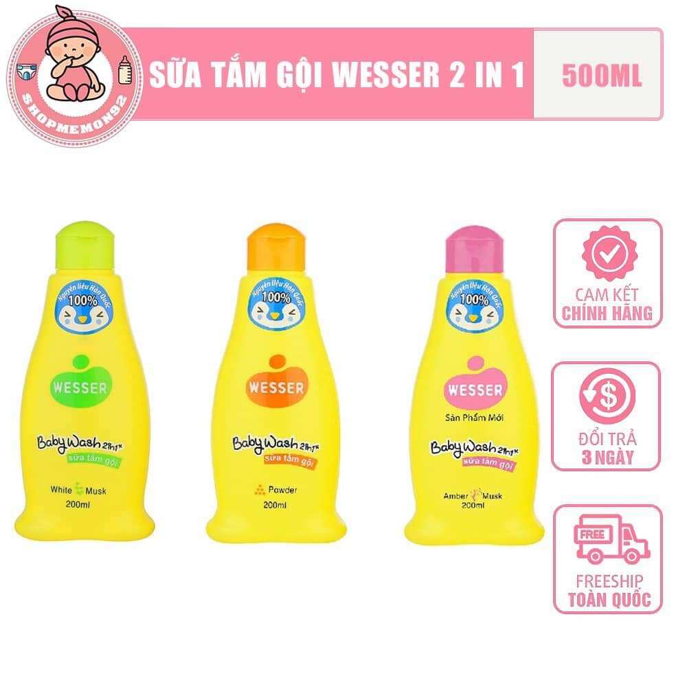 Sữa tắm gội Wesser 500ml