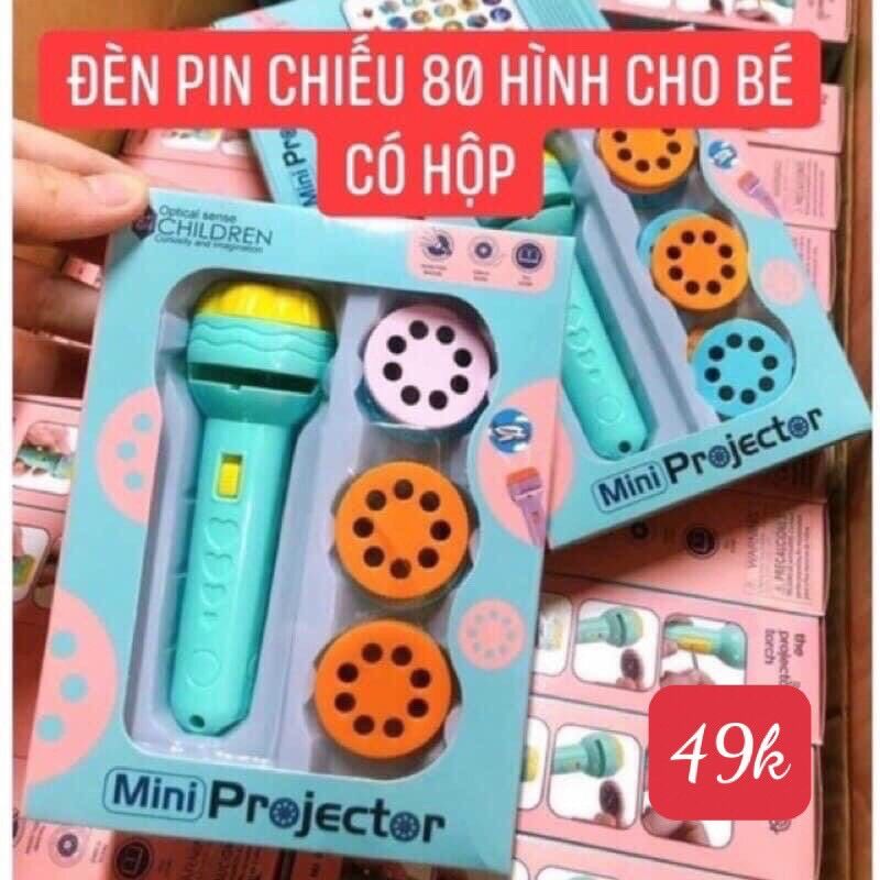 Đèn pin chiếu 80 hình cho bé