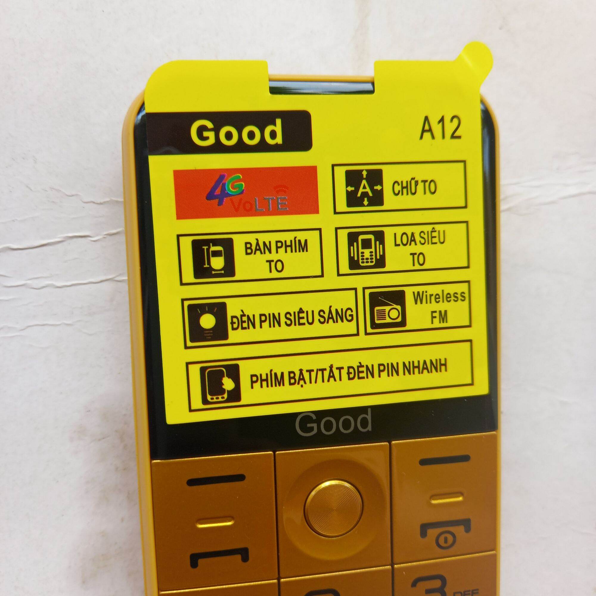Điện thoại good a12 camera 4g,