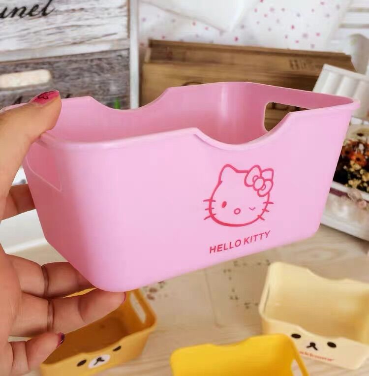 Hộp nhựa mini đựng phụ kiện Hello Kitty - Doremon Doraemon