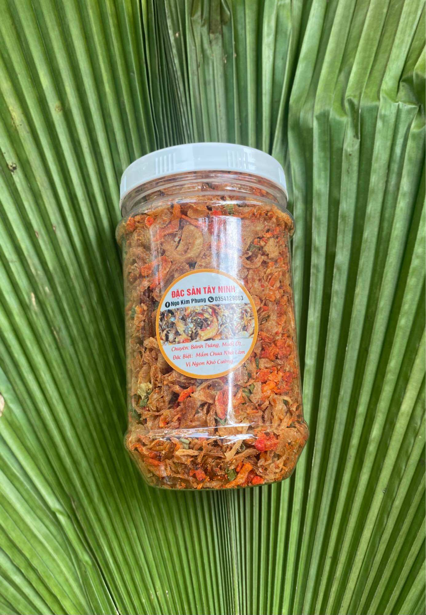 Combo bánh tráng Tân Nhiên+ 1 hủ muối tôm hành phi 200gr